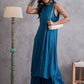 InWeave Peacock Blue Kurta Set - Swadesiicart