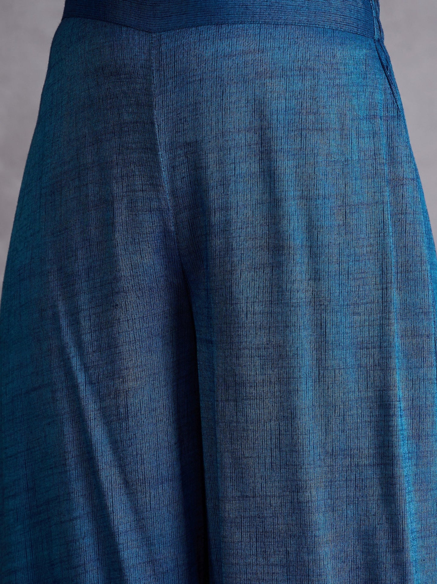 InWeave Peacock Blue Kurta Set - Swadesiicart
