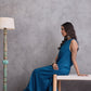 InWeave Peacock Blue Kurta Set - Swadesiicart