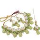 Tehzeeb Creations Back Meenakari Gold-Polished Green Color Tika Earring Jewellery Set Uncut Kundan Big Faux Kundan Dibbi Kundan Choker Necklace Set | Swadesiicart
