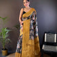 Joban Fashion Gold Floral Motifs Banarasi Silk Sarees | Swadesiicart