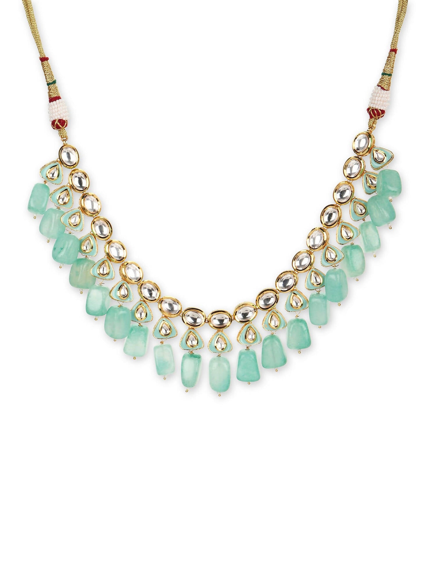 Women's Gold-Polished Necklace - Ruby Raang | Swadesiicart