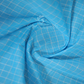 Sky Blue Coloured With Checks Pure Mangalgiri Cotton Saree By Gayathri Reddy Designer Studio | Swadesiicart
