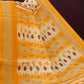 Combo of White and Yellow Patan Patola Semi Chanderi Saree By Gayathri Reddy Designer Studio | Swadesiicart