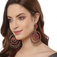 Shining Diva Multicoloured Oxidised Contemporary Drop Earrings - Swadesiicart