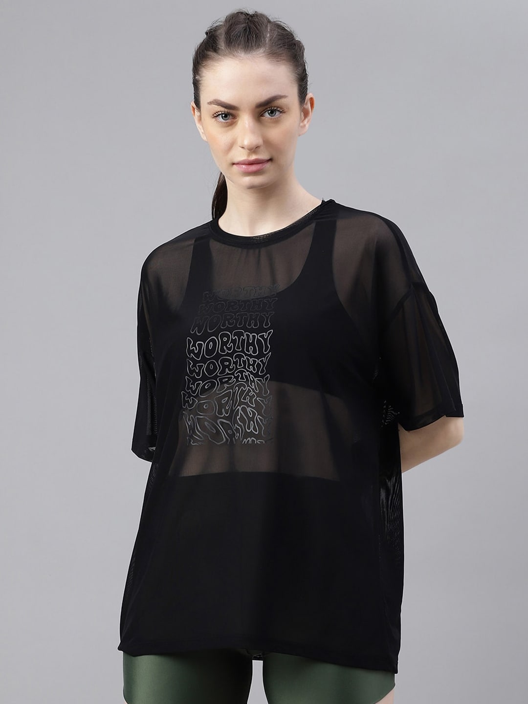 MKH Typography Printed Dri FIT Relaxed Fit Sports T-shirt - Swadesiicart