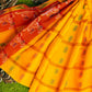 Exclusive Collection 100% Pure Cotton Yellow Tant Saree With Hand Weaving Work - Swadesiicart