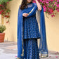 Kalini Geometric Printed Kurta with Sharara & With Dupatta | Swadesiicart