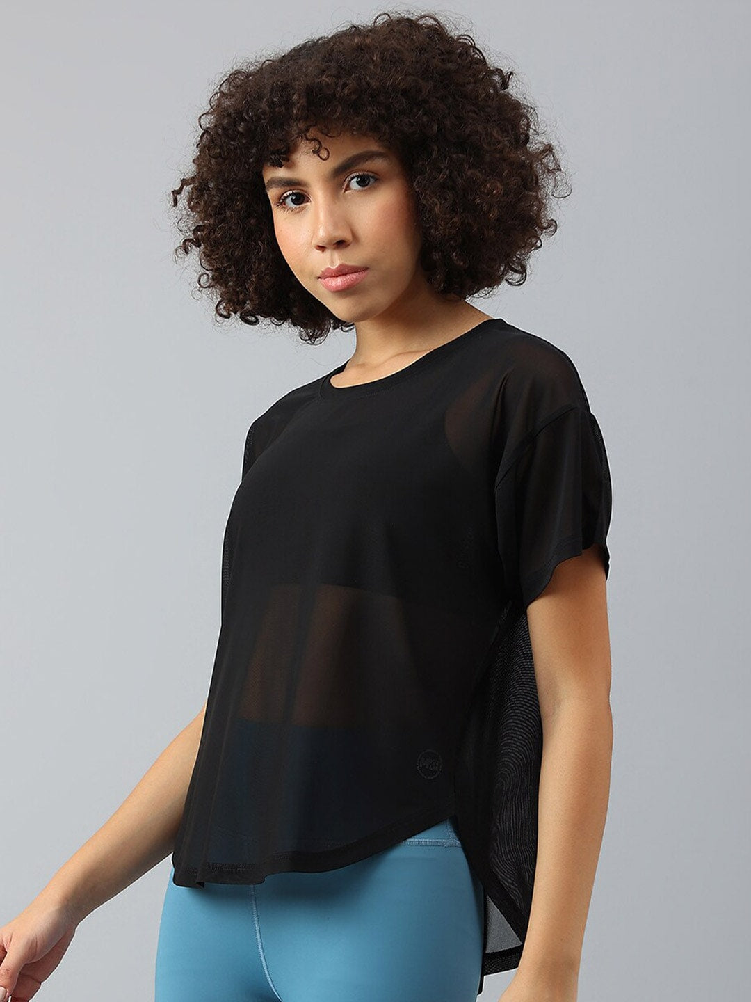 MKH Women Drop-Shoulder Sleeves Dri-FIT Sports T-shirt - Swadesiicart