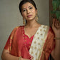 Vardha Adorn Ivory Golden Zari Banarasi Raw Silk Saree | Swadesiicart