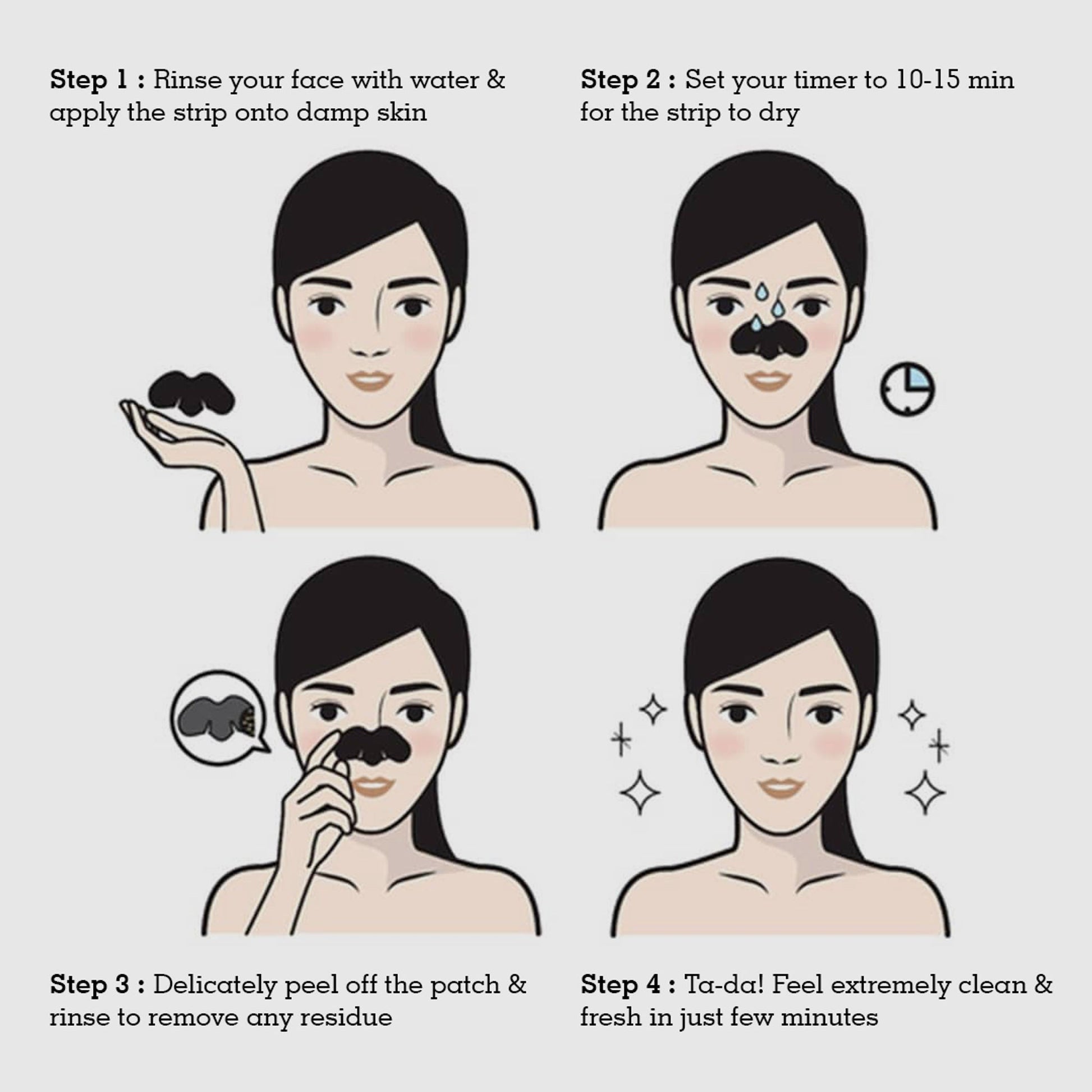 Miss Claire Charcoal Nose Strip | Swadesiicart