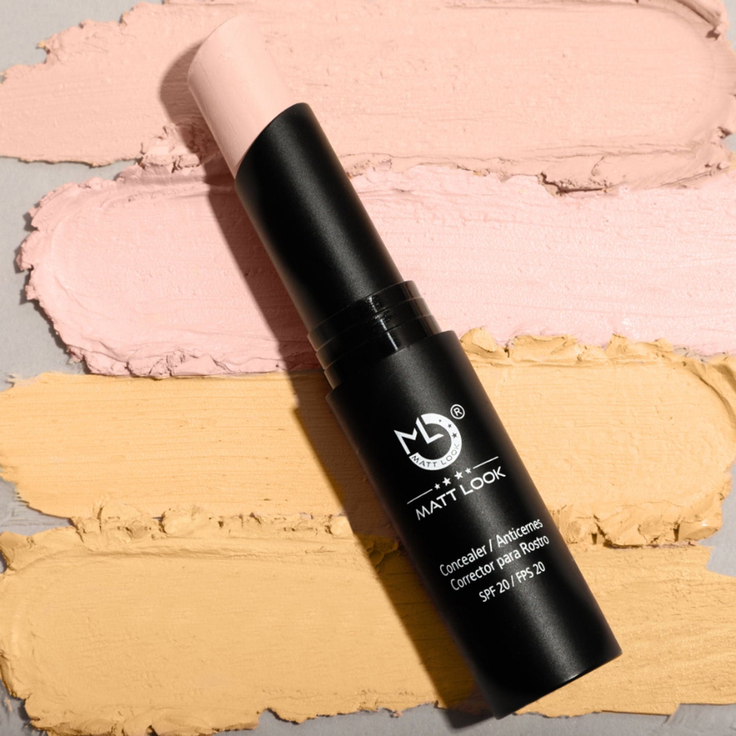 Matt Look Concealer & Anticernes SPF 20 - Natural Beige - Swadesiicart