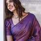 Kalini Woven Design Zari Silk Blend Banarasi Saree | Swadesiicart
