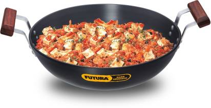 Hawkins Futura Hard Anodised Kadhai 14.5 cm Diameter 4 L (AK40) - Swadesiicart
