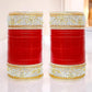 Tehzeeb Creations Bridal Bangle Set Red Color Chuda Dulhan Punjabi Choora Wedding Chura For Women - Swadesiicart