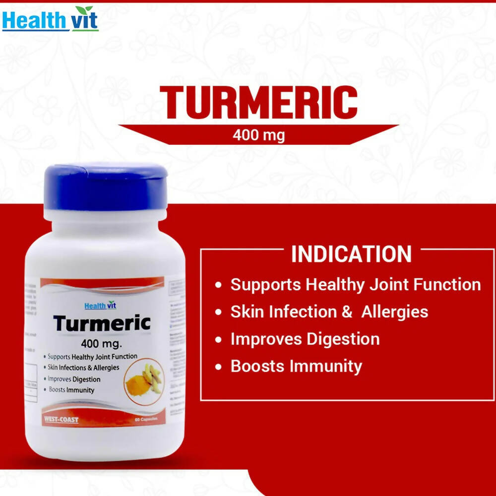 Healthvit Turmeric Capsules - Swadesiicart