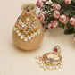 Jadau Earrings (Gold) - Ruby Raang | Swadesiicart