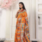 Shree Shyam Fashion Silk Blend Orange Saree