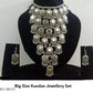 Tehzeeb Creations Women's Anarkali Design Oxidised Necklace With Mirror - Swadesiicart