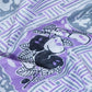 Shades of Lavender And Black Colour Floral Print Pure Mulmul Cotton Saree By Gayathri Reddy Designer Studio | Swadesiicart
