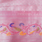 Shades of Grey Colour Floral Design Banaras Semi Silk Saree By Gayathri Reddy Designer Studio | Swadesiicart