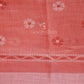 Mix of Peach and Orange Block Printed Semi Chanderi Saree By Gayathri Reddy Designer Studio | Swadesiicart