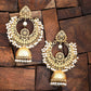 Yellow Chimes Women Gold-Toned Contemporary Chandbali Jumka Earrings | Swadesiicart
