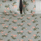 Story@home Arena Grey & Pink Floral Printed 180 TC Bedsheet & Pillow Covers
