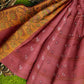 Exclusive Collection 100% Pure Cotton Mauve Tant Saree With Hand Weaving Work - Swadesiicart