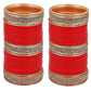 Tehzeeb Creations Bridal Bangle Set Wedding punjabi chuda Designer chura, Red Acrylic Choora Set for Women - Swadesiicart