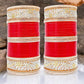 Tehzeeb Creations Bridal Bangle Set Red Designer AD & Golden Stone Dulhan Chuda Fashion Wedding Chura Punjabi Choora For Women - Swadesiicart