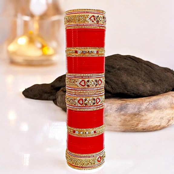 Tehzeeb Creations Bridal Bangle Set Wedding Chuda Designer Chura Fashion Choora For Women - Swadesiicart