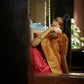 Vardha Myrtle Red Golden Zari Banarasi Satin Silk Saree | Swadesiicart