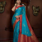Vardha Crimson Red Golden Zari Banarasi Satin Silk Saree | Swadesiicart