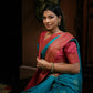 Vardha Crimson Red Golden Zari Banarasi Satin Silk Saree | Swadesiicart