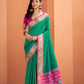 Anaita Green Silk Zari Weaving With Classic Patola Saree With Blouse