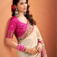 Anaita Beige Silk Zari Weaving With Classic Patola Saree With Blouse