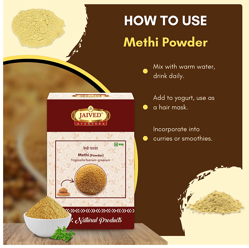 Jaived Ayurveda Methi Powder | Swadesiicart