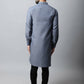 Even Apparels Grey Color Pure Cotton Solid Men's Kurta With Shirt Collar (MMS149) | Swadesiicart