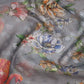 Shades of Grey Colour Floral Design Banaras Semi Silk Saree By Gayathri Reddy Designer Studio | Swadesiicart
