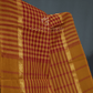 Mustard And Maroon Combo With Checks Pure Mangalgiri Cotton Saree By Gayathri Reddy Designer Studio | Swadesiicart