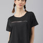 MKH Women Typography Printed Drop-Shoulder Sleeves Dri-FIT Sports T-shirt - Swadesiicart