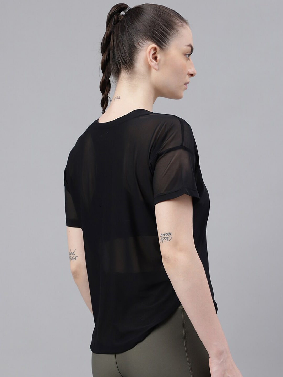 MKH Dri-FIT Typography Printed Drop Shoulder Sleeves T-Shirt - Swadesiicart