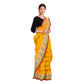 Exclusive Collection 100% Pure Cotton Yellow Tant Saree With Hand Weaving Work - Swadesiicart