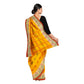 Exclusive Collection 100% Pure Cotton Yellow Tant Saree With Hand Weaving Work - Swadesiicart
