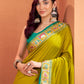 Anaita Mustard Silk Zari Weaving With Classic Patola Saree With Blouse