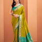 Anaita Mustard Silk Zari Weaving With Classic Patola Saree With Blouse