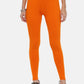 Souchii Orange Solid Slim-Fit Ankle-Length Leggings - SOUCHII