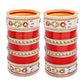 Tehzeeb Creations Bridal Bangle Set Designer Red Color Chuda Dulhan Punjabi Choora Fashion Wedding Chura for Women - Swadesiicart