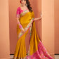 Anaita Yellow Silk Zari Weaving With Classic Patola Saree With Blouse